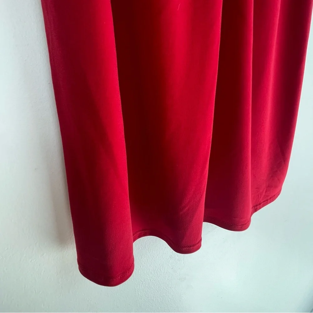 Sangria One Shoulder Red Cocktail Dress Size Small